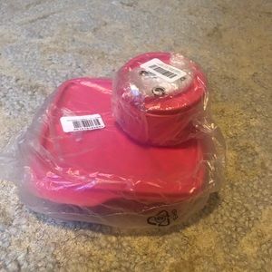 Tupperware Divided Lunch Container with Snack Cup